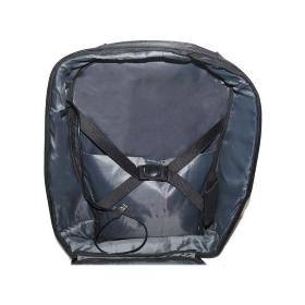 ZAINO MULTIFUNZIONE ANTIFURTO IMBOTTITO CON COMBINAZIONE USB GRIGIO-NERO